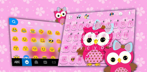 Pinky Owl Keyboard Theme PC screenshot