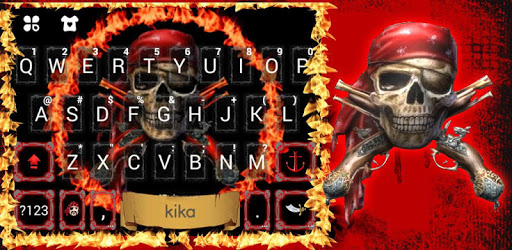 Pirate Skull Fire Keyboard Theme for PC - Free Download & Install on ...
