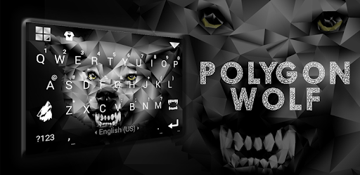 Polygon Wolf Keyboard Theme PC screenshot