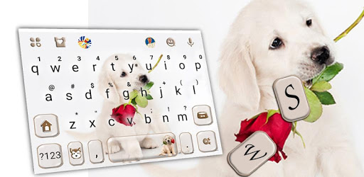 Puppy Love Rose Keyboard Theme PC screenshot Puppy Love Rose Keyboard Theme PC screenshot