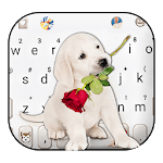 Puppy Love Rose Keyboard Theme icon