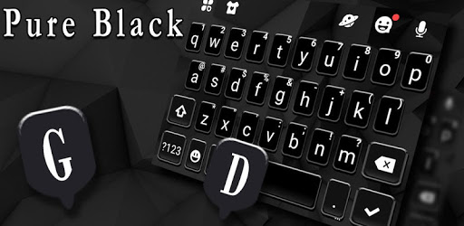 Pure Black Keyboard Theme PC screenshot