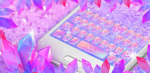 Purple Crystal Keyboard Theme PC screenshot Purple Crystal Keyboard Theme PC screenshot