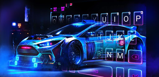 Racing Sports Car Keyboard Theme PC screenshot