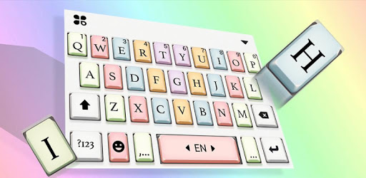 Rainbow Cherry Mx Keyboard Theme PC screenshot