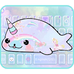 Rainbow Seal Unicorn Keyboard Theme icon