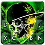 Rasta Weed Skull Keyboard Theme icon