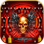 Red Skull Guns Keyboard Theme for PC Red Skull Guns Keyboard Theme for PC