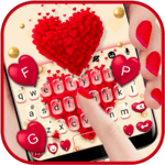 Red Valentine Hearts Keyboard Theme icon