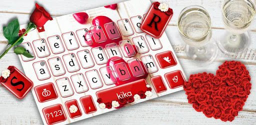 Red Valentines Love Keyboard Theme PC screenshot