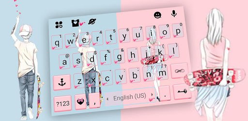 Romantic Lover Keyboard Theme PC screenshot