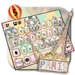 Romantic Paris Holiday Keyboard Theme icon