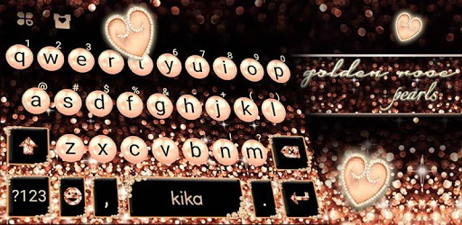 Gold Rose Pearl Luxury Keyboard PC screenshot Gold Rose Pearl Luxury Keyboard PC screenshot