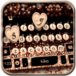 Gold Rose Pearl Luxury Keyboard icon