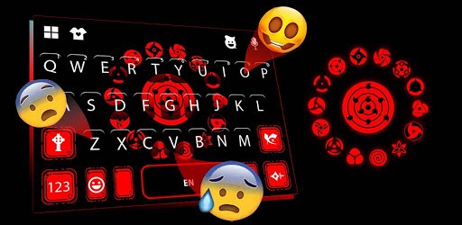 Sharingan Signs Keyboard Background PC screenshot