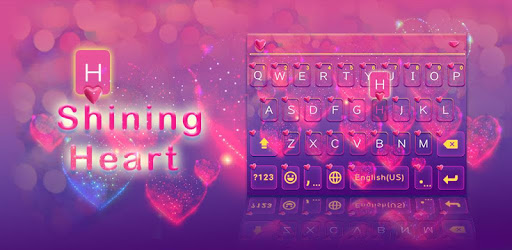 Shining Heart Keyboard Theme PC screenshot