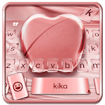 Silk Rose Gold Apple Keyboard for Phone 8 , OS11 for PC