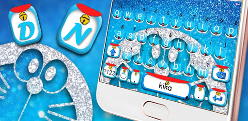 Silver Robot Cat Keyboard Theme PC screenshot