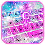 Silver Glitter Galaxy Keyboard icon