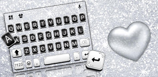 Silvery Glitter Keyboard Theme PC screenshot