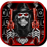 Skull Fire Guns Keyboard Theme icon