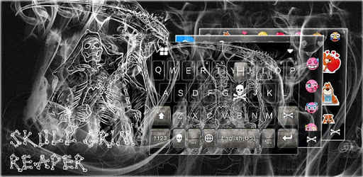 Skullgrimreaper Keyboard Theme PC screenshot