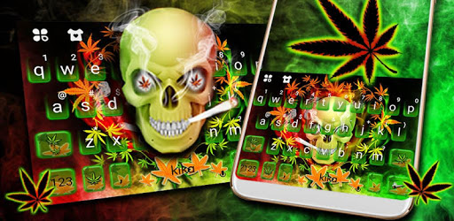 Smoke Skull Keyboard Theme PC screenshot