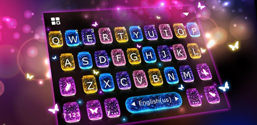 Sparkle Fairy Butterfly Keyboard Theme PC screenshot