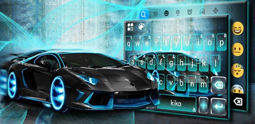Sports Racing Car Keyboard Theme PC screenshot