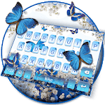 Spring Blue Butterfly Keyboard Theme icon
