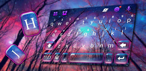 Starry Night Tree Keyboard Theme PC screenshot Starry Night Tree Keyboard Theme PC screenshot