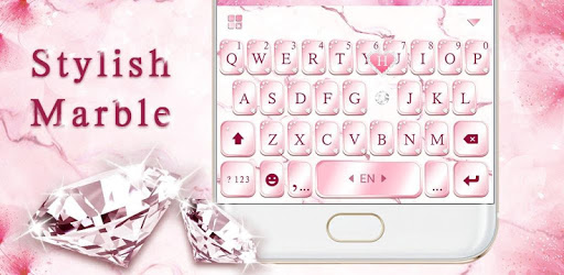 Pink Lovely Diamond Marble Keyboard Theme PC screenshot Pink Lovely Diamond Marble Keyboard Theme PC screenshot