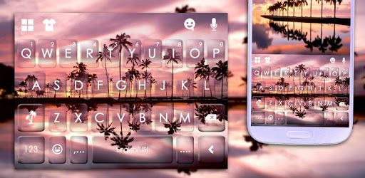 Summer Sunset Love Keyboard Theme PC screenshot