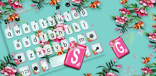 Summer Time Flowers Keyboard Theme PC screenshot