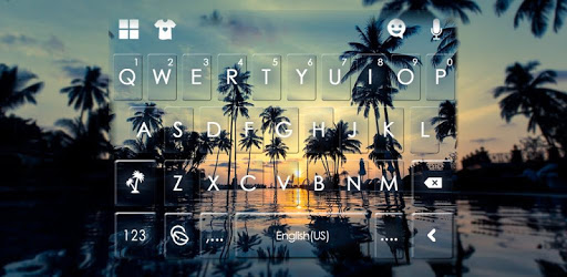 Sunset Beach Leisure Keyboard Theme PC screenshot