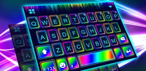 Super Neon 3d Keyboard Theme PC screenshot