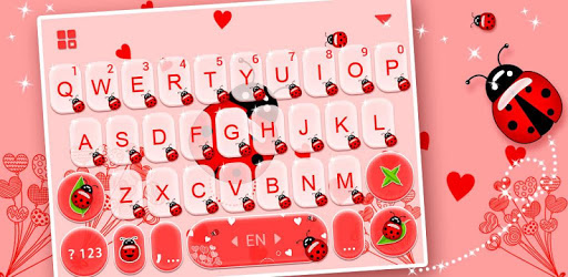 Sweet Ladybird Keyboard Theme PC screenshot