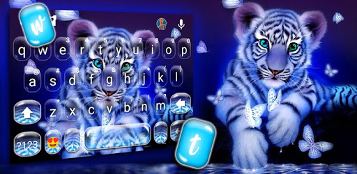Tiger Night Keyboard Theme PC screenshot