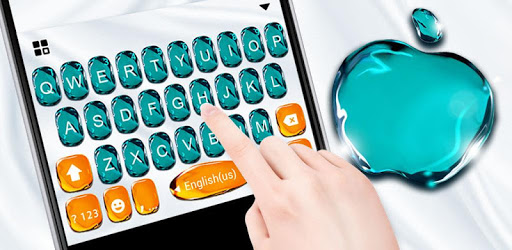 Turquoise OS11 PhoneX Keyboard Theme PC screenshot