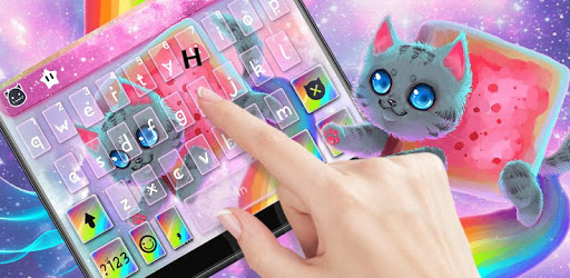 Rainbow Cat Keyboard Theme PC screenshot