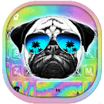 Westcoast Rap Pug Dog Keyboard Theme icon