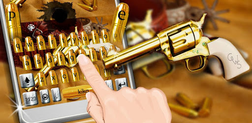 Western Gold Gun Keyboard Theme PC screenshot Western Gold Gun Keyboard Theme PC screenshot