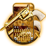 Western Gold Gun Keyboard Theme icon