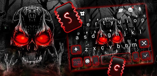 Zombie Skull Keyboard Theme PC screenshot