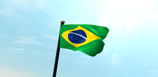 Brazil Flag 3D Free Wallpaper PC screenshot