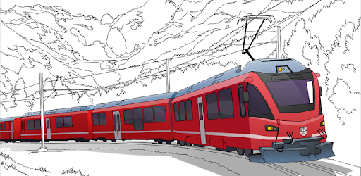 Trains Game Coloring Book PC screenshot Trains Game Coloring Book PC screenshot