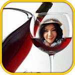 Wine glass Photo Frame Montage for PC