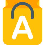 Electronics and clothes shopping icon