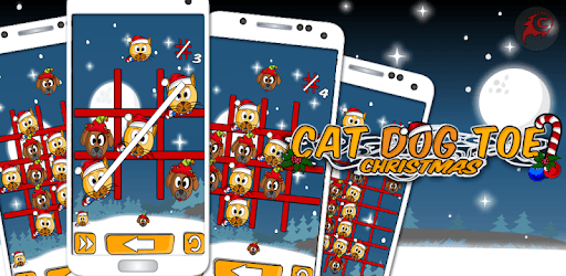 Cat Dog Toe Christmas 🐱🐶🎄 Tic Tac Toe Xmas Game PC screenshot