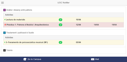 UOC Notifier PC screenshot